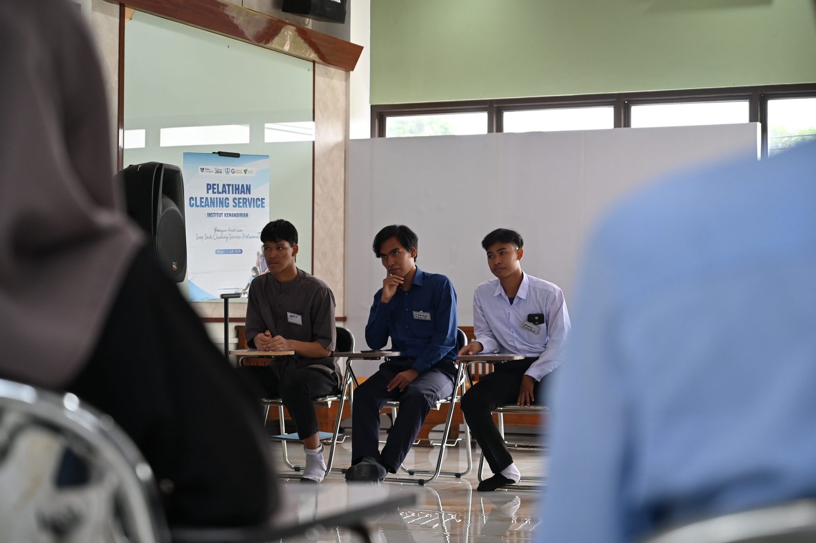 Peserta pelatihan dalam pembukaan cleaning service, Bogor, 14 Juli 2025