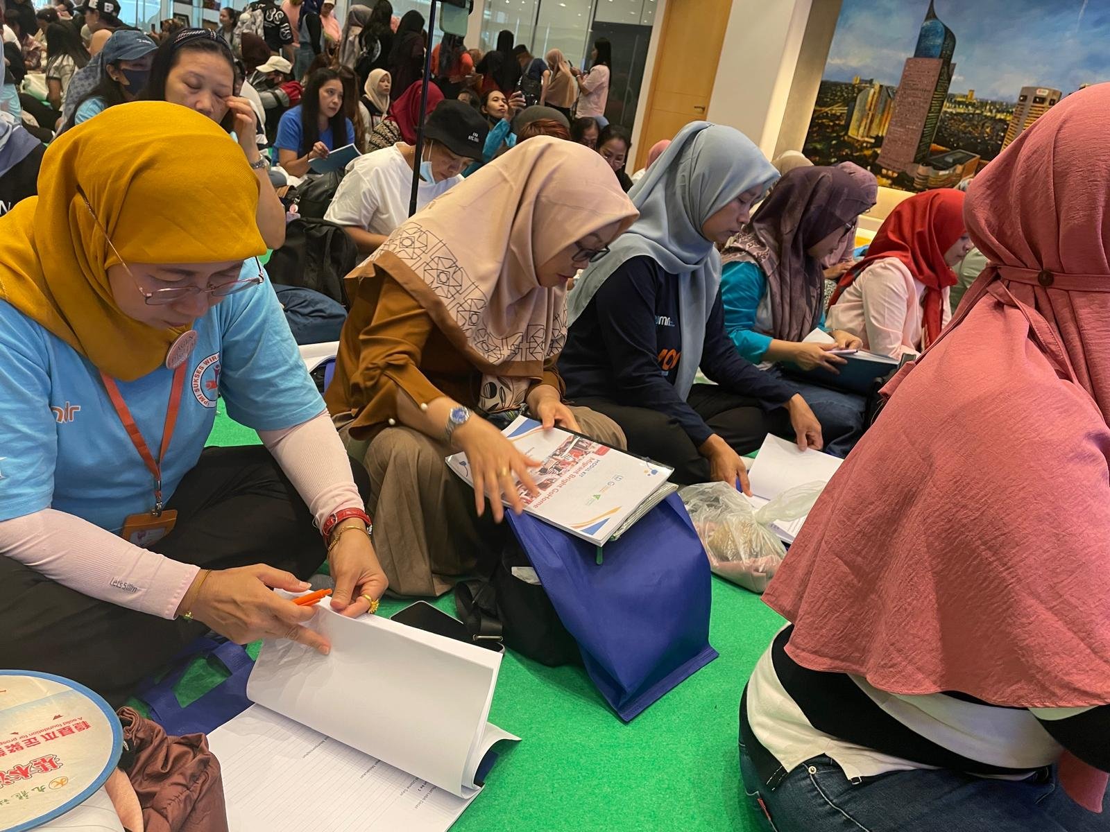 Para peserta kegiatan Migrant Bright GoHome, Hong Kong(21/9/2025).