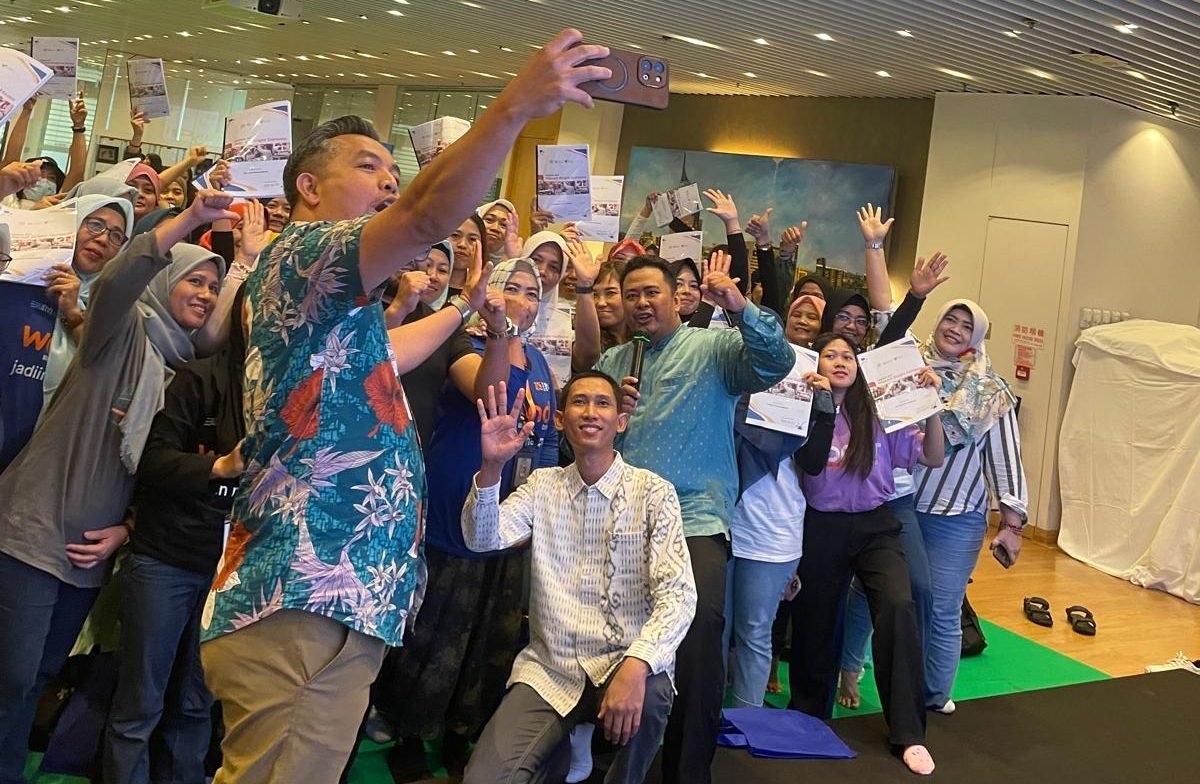 Foto bersama dalam kegiatan Migrant Bright GoHome, Hong Kong(21/9/2025).