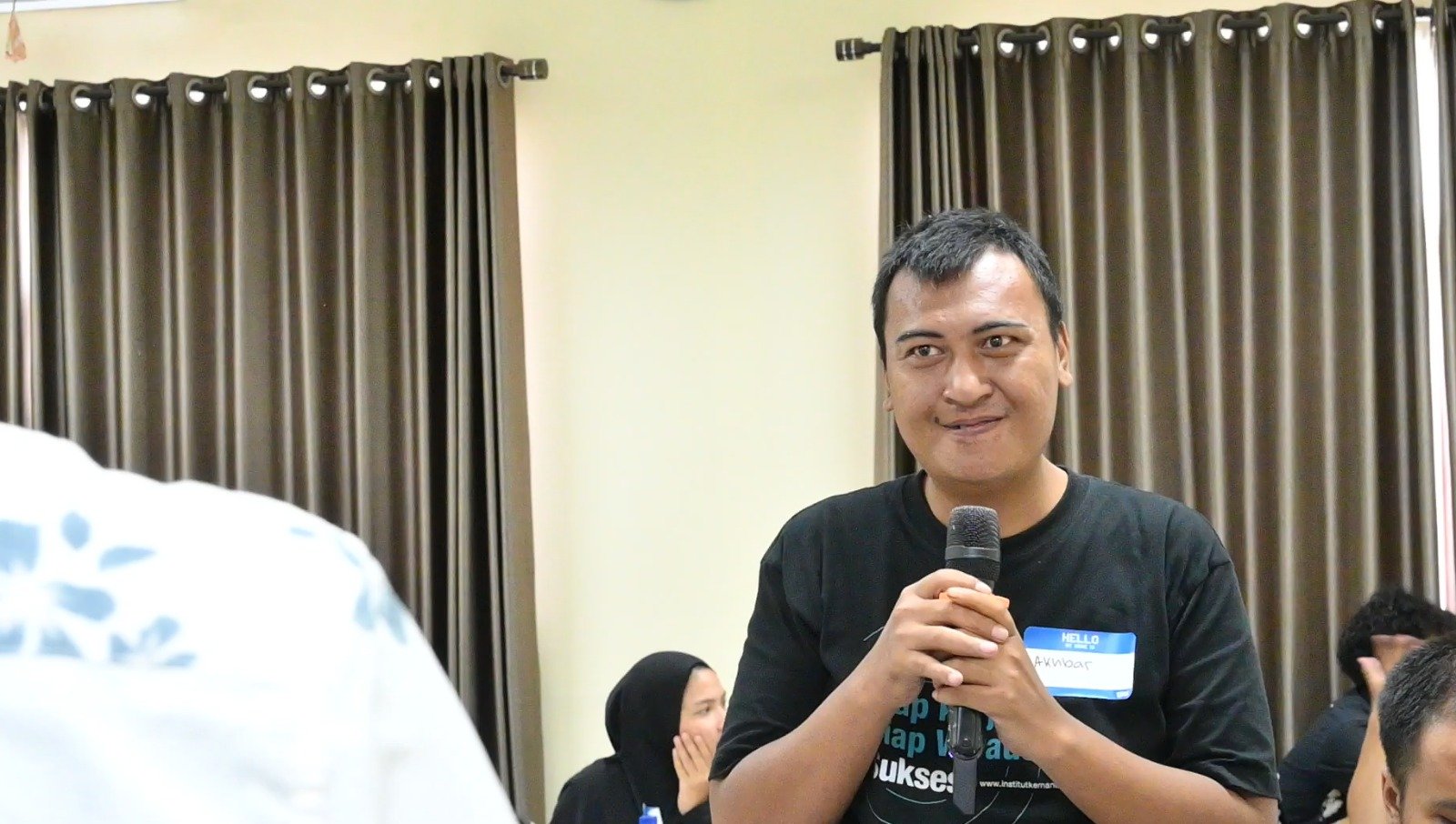 Akbar, peserta disabilitas mental pelatihan crew store, Tangerang (19/12/2025).