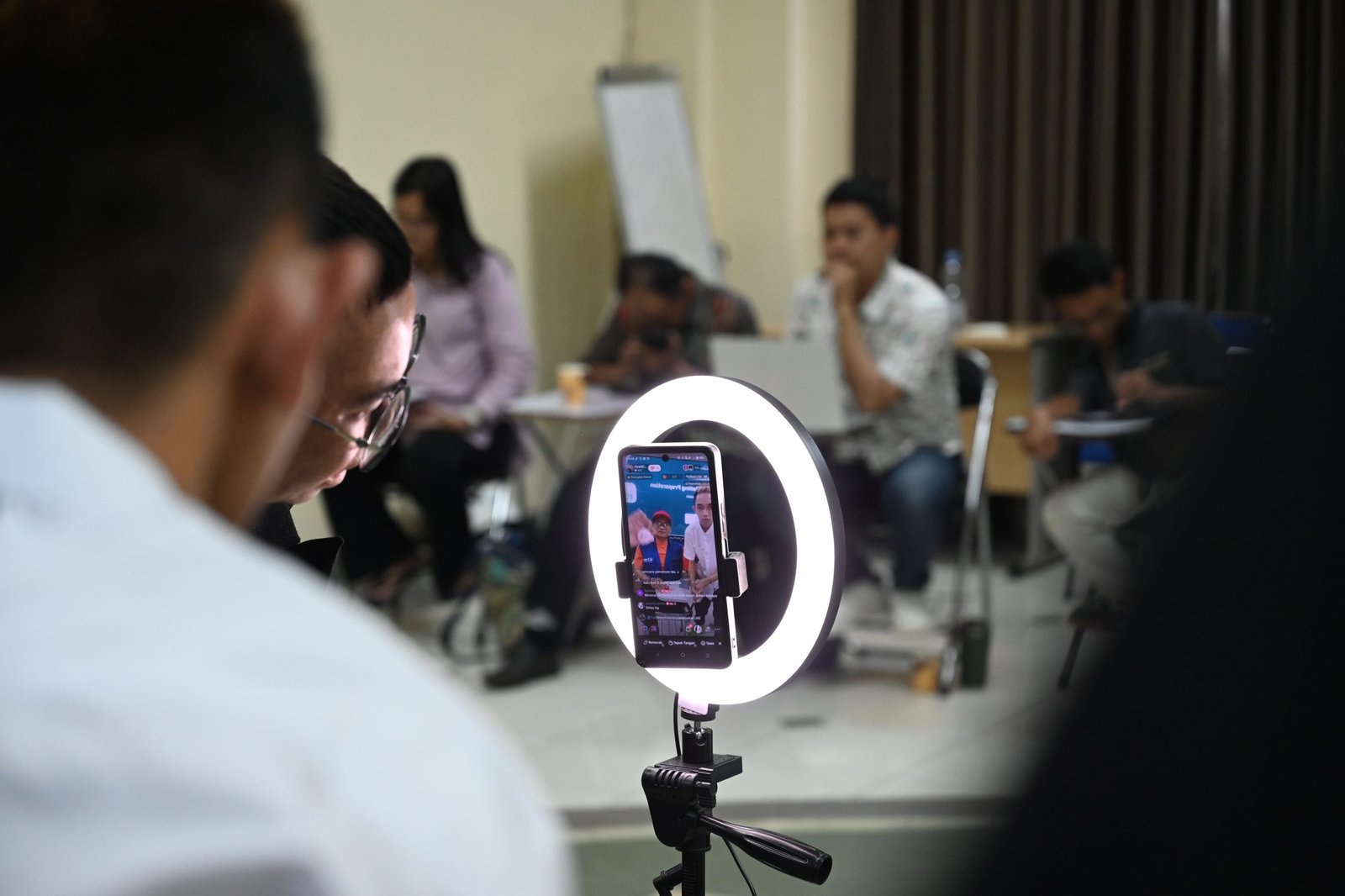 Kegiatan praktik peserta peserta pelatihan live sellling, Tangerang, 30 Januari 2026.