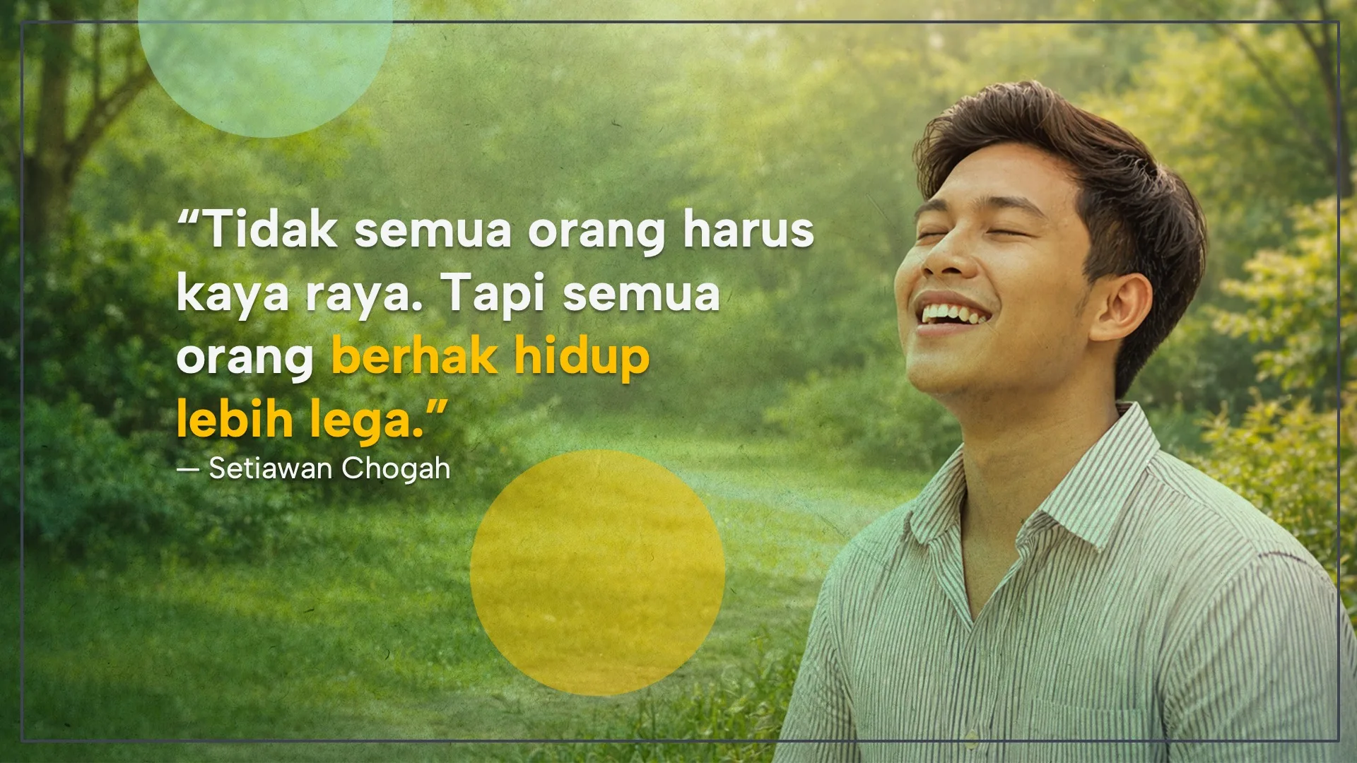 Ilustrasi konsep Lega Finansial yang menekankan bahwa setiap orang berhak hidup lebih tenang dan memiliki kendali atas kondisi keuangannya.