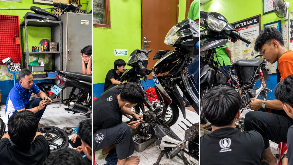 Praktik Pelatihan Service Motor Cianjur
